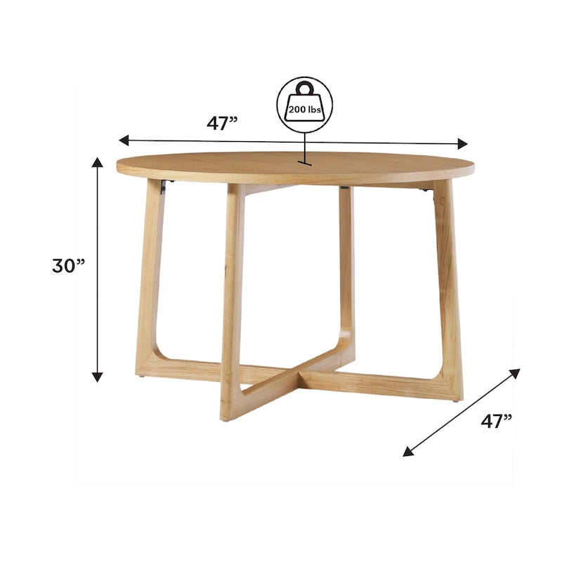Middlebrook 5 Piece Dining Table Set with Solid Wood Chairs