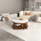 Modern Large Round Ottoman Coffee Table