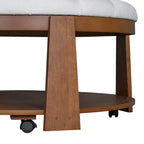 Modern Large Round Ottoman Coffee Table