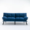 Navy Blue 70.87 Convertible Folding Sofa Bed with Adjustable Armrests