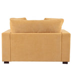 53.5 Chaise Lounge Chair with Solid Wood Legs and Comfort Pillows