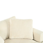53.5 Chaise Lounge Chair with Solid Wood Legs and Comfort Pillows