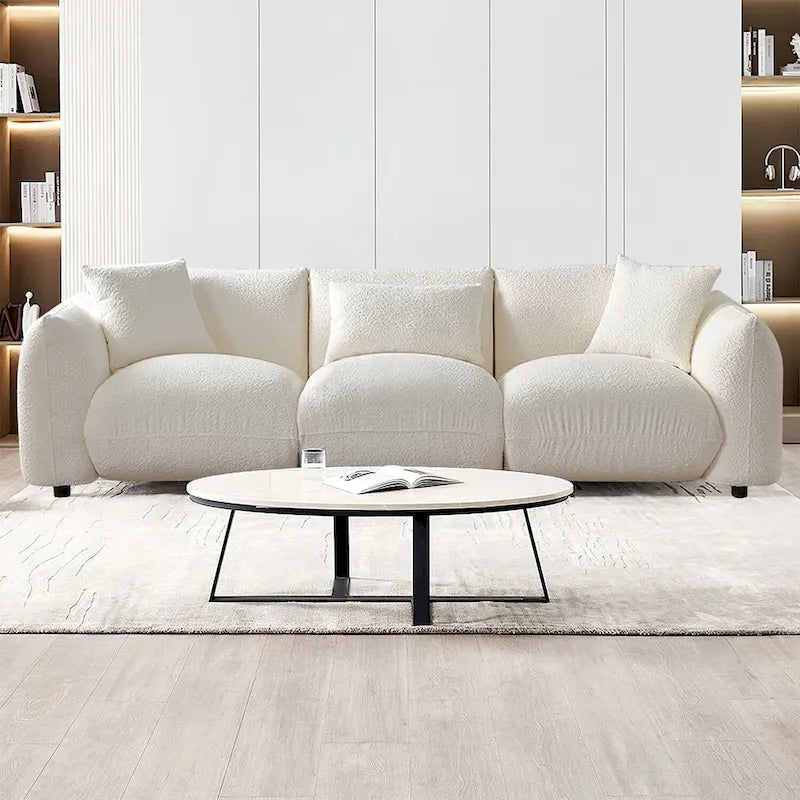 Mid Century Modern Couch 3-Seater Sofa for Living Room, Bedroom