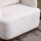 Swivel Barrel Chair, Comfy Round Accent Sofa Chair for Living Room, 360 Degree Swivel Barrel Club Chair