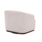 Swivel Barrel Chair, Comfy Round Accent Sofa Chair for Living Room, 360 Degree Swivel Barrel Club Chair