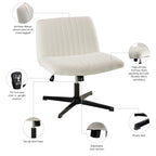 Bush Furniture Sutton Armless Computer Chair Without Wheels
