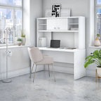 Echo 60W Credenza Desk with Hutch by Bush Business Furniture