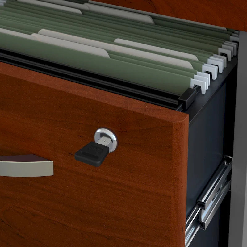 Series C Right Handed L Desk with Drawers by Bush Business Furniture