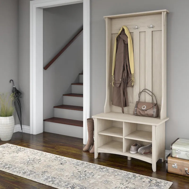 Salinas Hall Tree with Shoe Storage Bench by Bush Furniture