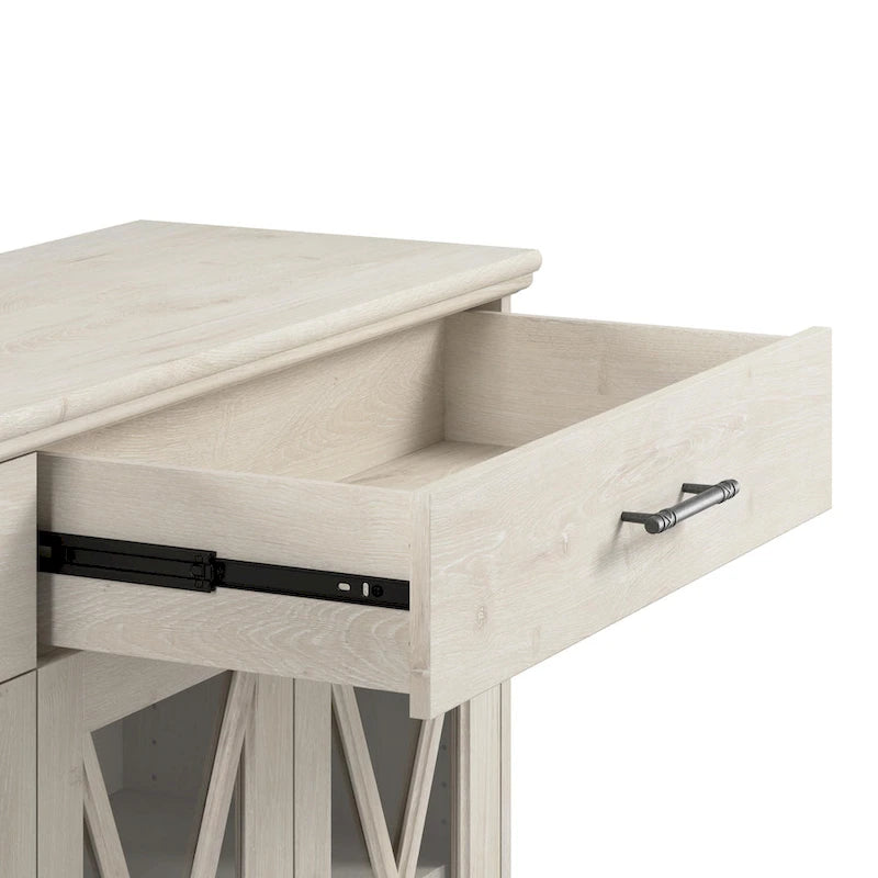 Lennox 60W Sideboard Buffet Cabinet with Hutch by Bush Furniture