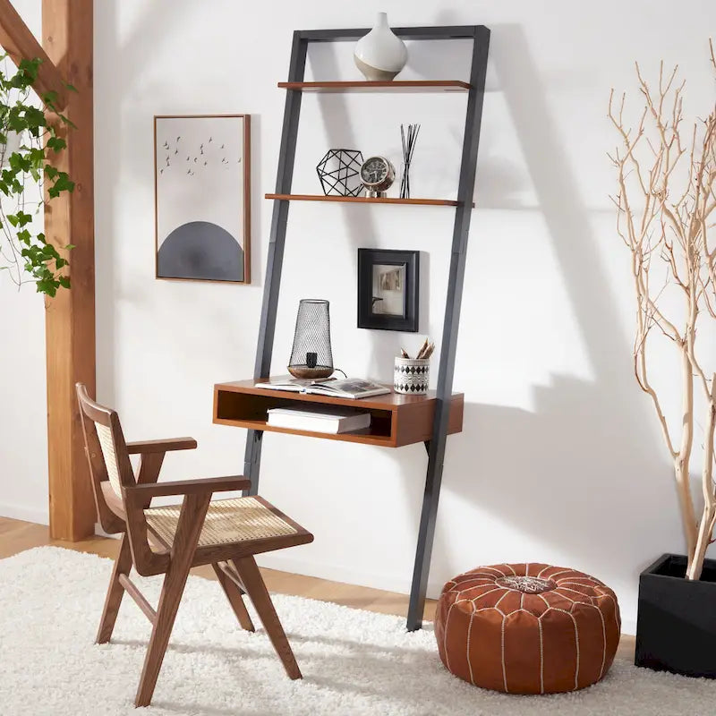 SAFAVIEH Oleta 2-Shelf Leaning Desk
