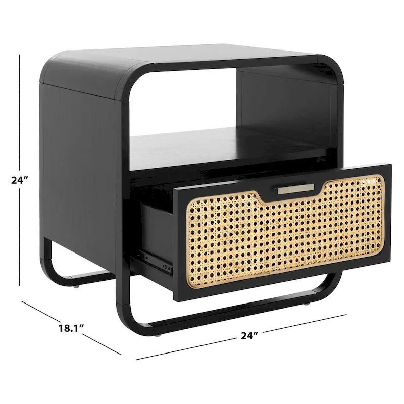 SAFAVIEH Yamilex 1-Drawer Nightstand (Fully Assembled)