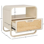 SAFAVIEH Yamilex 1-Drawer Nightstand (Fully Assembled)
