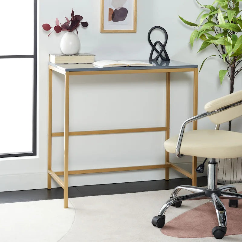 SAFAVIEH Aleen Glossy Wooden Desk