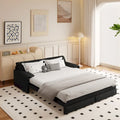 3-in-1 Convertible Sleeper Sofa with Side Storage, 66 Queen Pull Out Sofa Bed, Velvet Loveseat Bed