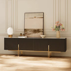 78.7 TV Stand, Entertainment Center with Faux Marble Top