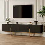 78.7 TV Stand, Entertainment Center with Faux Marble Top