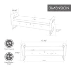 67.91Wide Velvet Storage Soft Bench with Armrests for Living Room, Entryway and Bedroom
