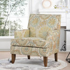 GDFStudio - Bella Modern Accent Chair for Living Room with Birch Legs and Comfortable Fabric Upholstery