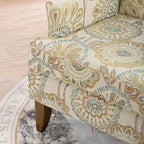 GDFStudio - Bella Modern Accent Chair for Living Room with Birch Legs and Comfortable Fabric Upholstery