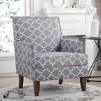 GDFStudio - Bella Modern Accent Chair for Living Room with Birch Legs and Comfortable Fabric Upholstery