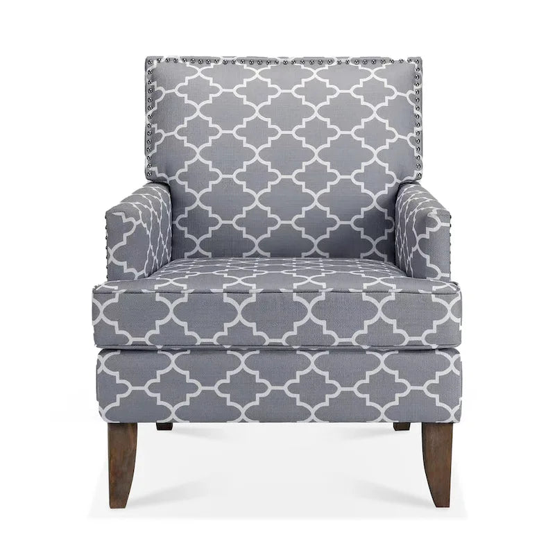 GDFStudio - Bella Modern Accent Chair for Living Room with Birch Legs and Comfortable Fabric Upholstery