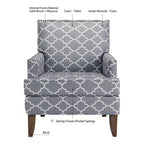 GDFStudio - Bella Modern Accent Chair for Living Room with Birch Legs and Comfortable Fabric Upholstery