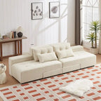 GDFStudio - Emerson Modular Corduroy 3-Seater Sofa with Storage and Customizable Design