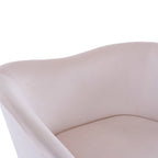 Christopher Knight Home - Eliana Modern Teddy Fabric Accent Chair with Curved Backrest and Gold Legs