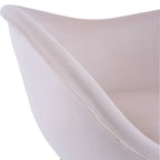 Christopher Knight Home - Eliana Modern Teddy Fabric Accent Chair with Curved Backrest and Gold Legs