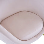 Christopher Knight Home - Eliana Modern Teddy Fabric Accent Chair with Curved Backrest and Gold Legs