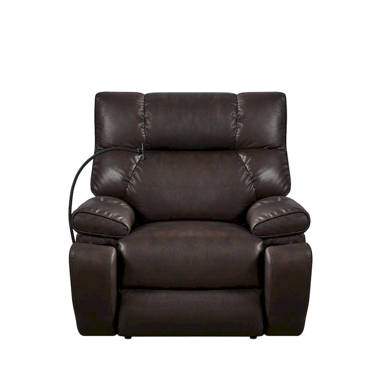 Christopher Knight Home - Power Lift Recliner Chair with Dual Motors, Massage, Heat, Cup Holders & Adjustable Phone Holder