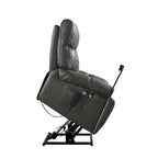Christopher Knight Home - Power Lift Recliner Chair with Dual Motors, Massage, Heat, Cup Holders & Adjustable Phone Holder