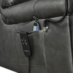 Christopher Knight Home - Power Lift Recliner Chair with Dual Motors, Massage, Heat, Cup Holders & Adjustable Phone Holder