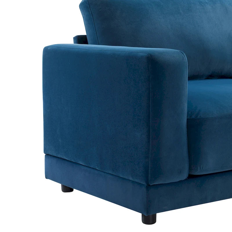 Christopher Knight Home - Grace 81 Modern Upholstery Sofa Loveseat with Square Arms