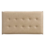 Christopher Knight Home - 48.4 Rectangle Tufted Upholstered Cocktail, Leather Ottoman Coffee Table with Rubber Wood Frame