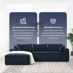 Zab Chenille 2 Pieces Sectional Sofa by GDFStudio