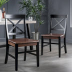 Anele Farmhouse Acacia Dining Chairs (Set of 2) by GDFStudio