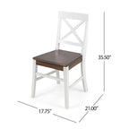 Anele Farmhouse Acacia Dining Chairs (Set of 2) by GDFStudio