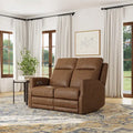 Maxwellton Cedar Power Reclining Loveseat with Power Headrests and Lumbar by Flexsteel - 56 x 42 x 39