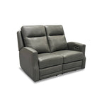 Maxwellton Cedar Power Reclining Loveseat with Power Headrests and Lumbar by Flexsteel - 56 x 42 x 39