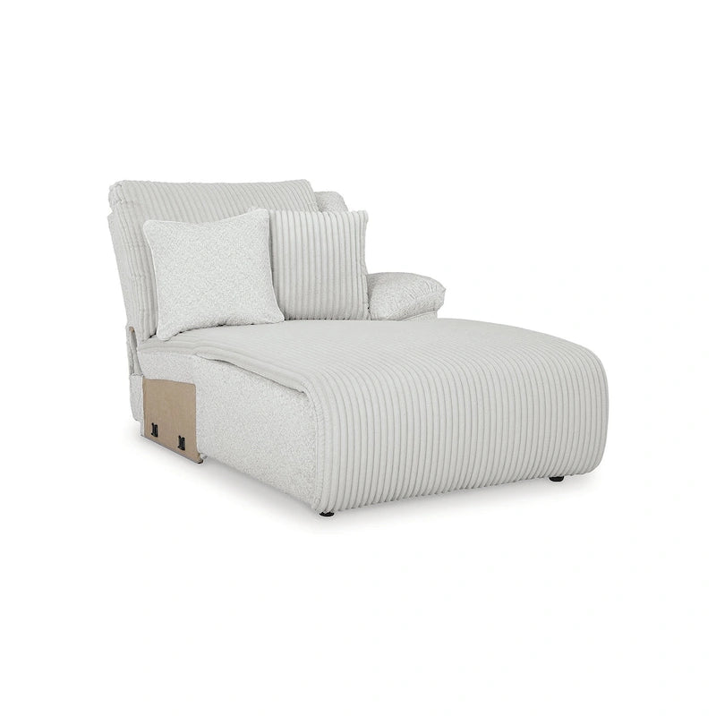 Signature Design by Ashley Top Tier Light Gray 6-Piece Reclining Sectional with Chaise - 149.5W x 132.5D x 40H