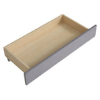 Platform Corner Bed Frame Upholstered Bed with Storage and Drawers