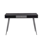Mid Century Desk with USB Ports and Power Outlet, Modern Writing Study Desk with Drawers,Home Office Computer Desk