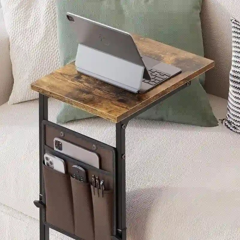 C Shaped End Table - 16D x 12W x 33H