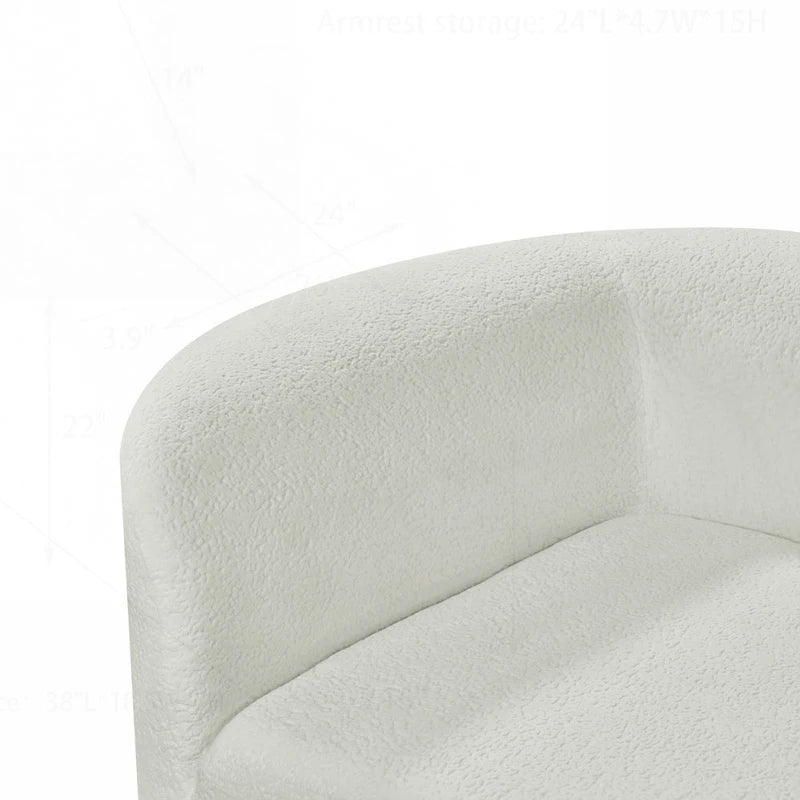 Modern Curved Sectional Sofa with High-Quality Upholstery and Spacious Seating
