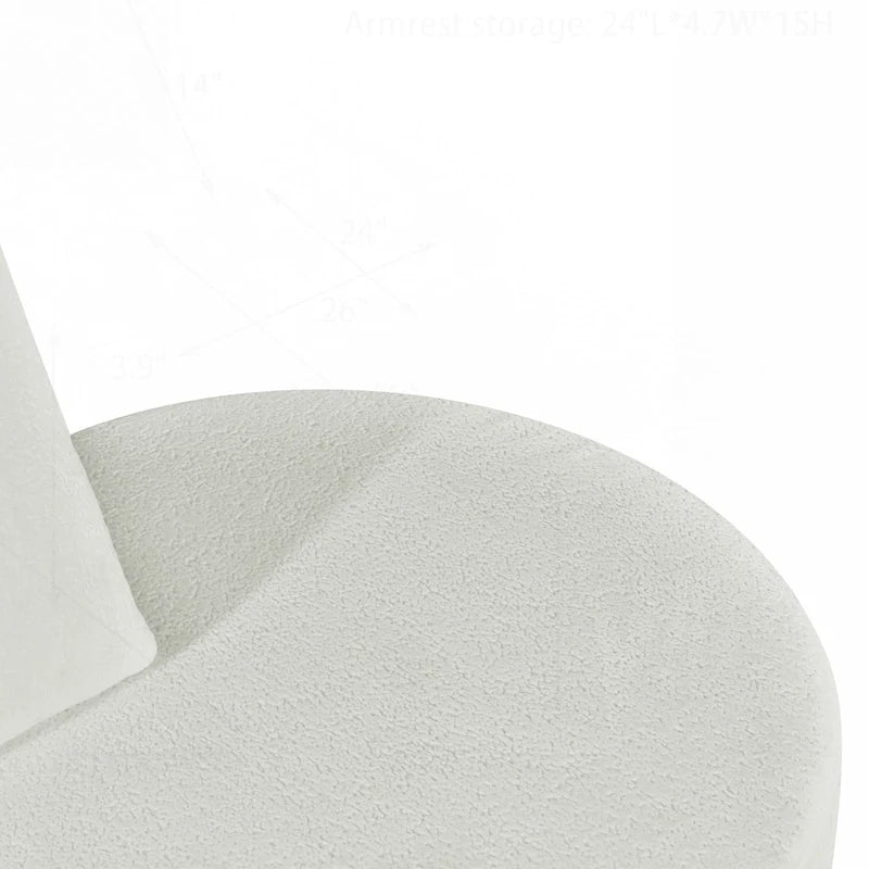 Modern Curved Sectional Sofa with High-Quality Upholstery and Spacious Seating
