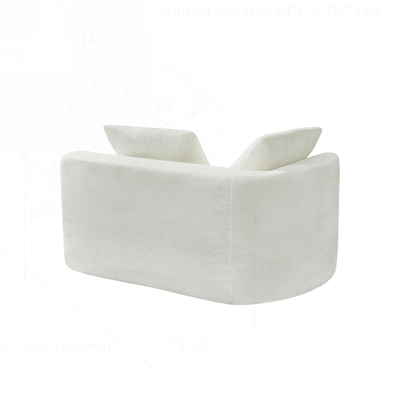 Modern Curved Sectional Sofa with High-Quality Upholstery and Spacious Seating