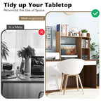Costway Desk Bookshelf Desktop Storage Organizer Display Shelf Rack