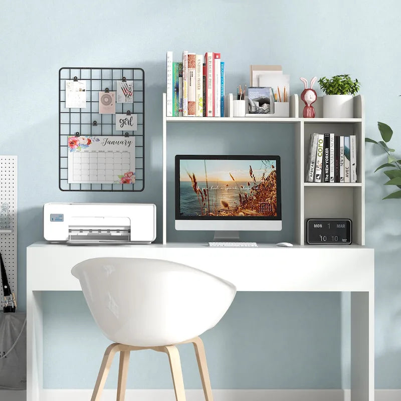 Costway Desk Bookshelf Desktop Storage Organizer Display Shelf Rack